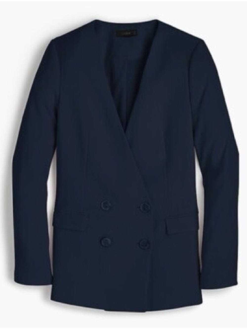 J. Crew Double-Breasted Navy Blazer